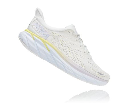 Hoka One One Clifton 8 Ženske Pohodni Čevlji Bela SI-572146H